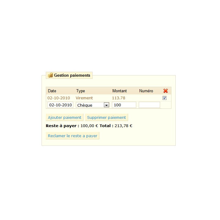 Gestion des paiements commande Prestashop