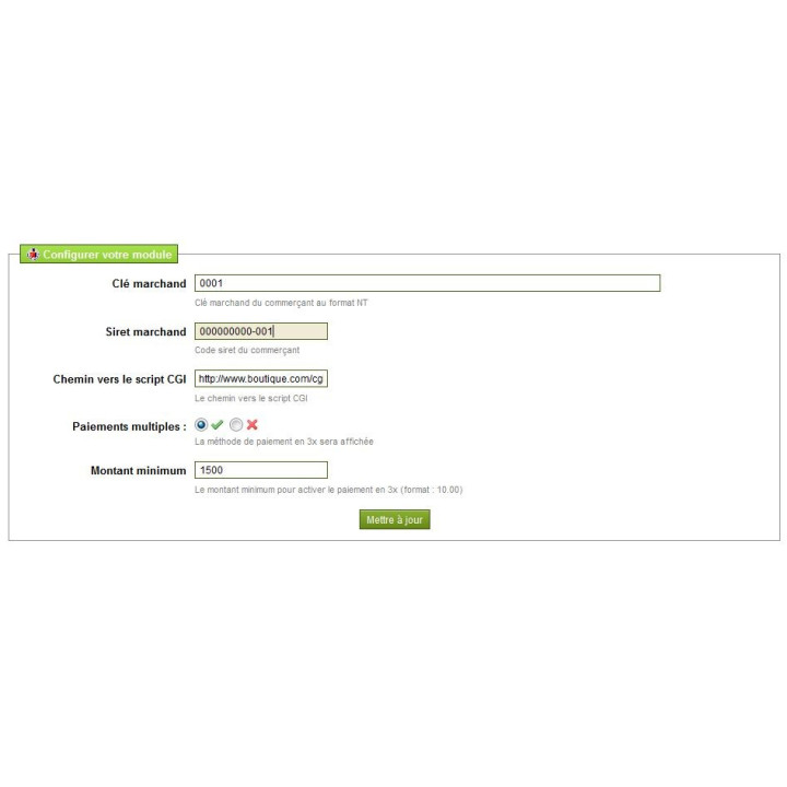 SPPLUS - Module carte bancaire Caisse d'Epargne
