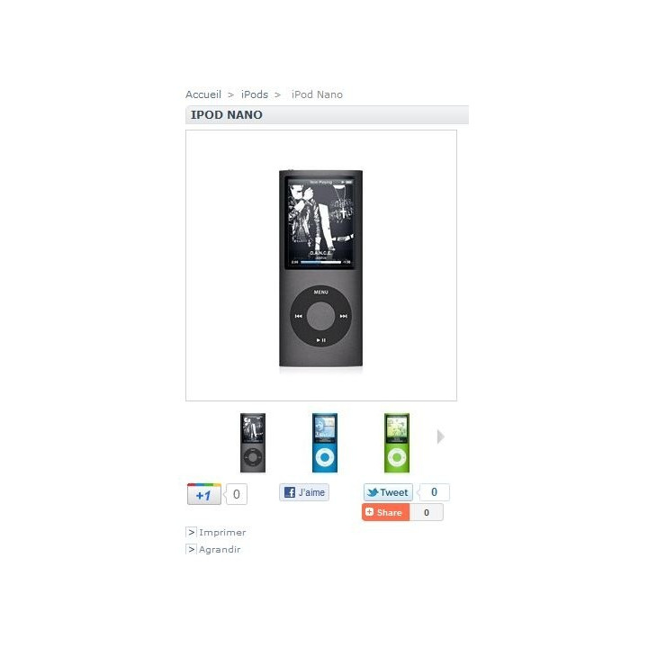 Pack share cart Facebook, comments, widget, shop
