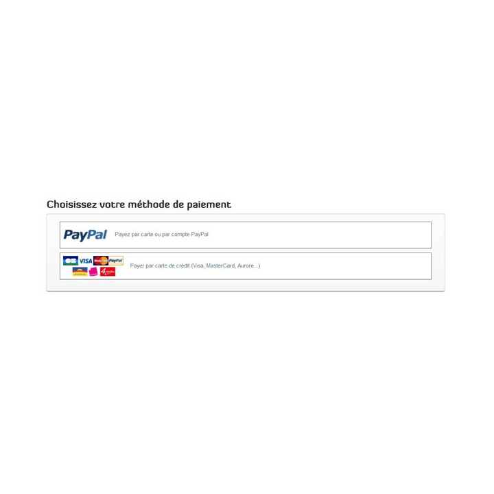 Module Paypal or credit card without a Paypal account