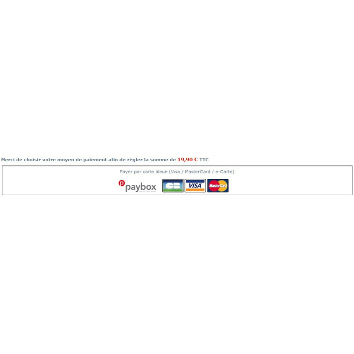 Prestashop Paybox : Installation du module - Carte bancaire