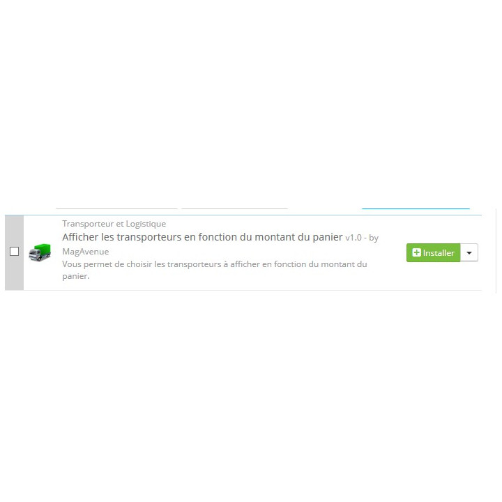 Module Prestashop afficher les transporteurs en fonction du montant du panier