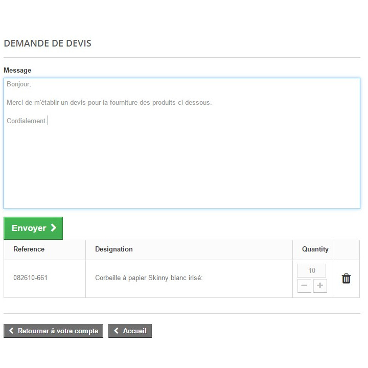 Create and manage your Prestashop quote