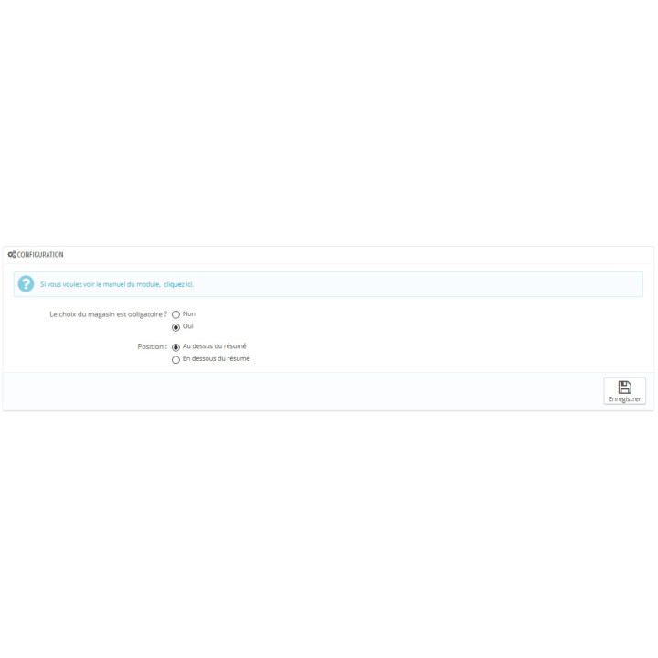 Prestashop Module for choice of store delivery