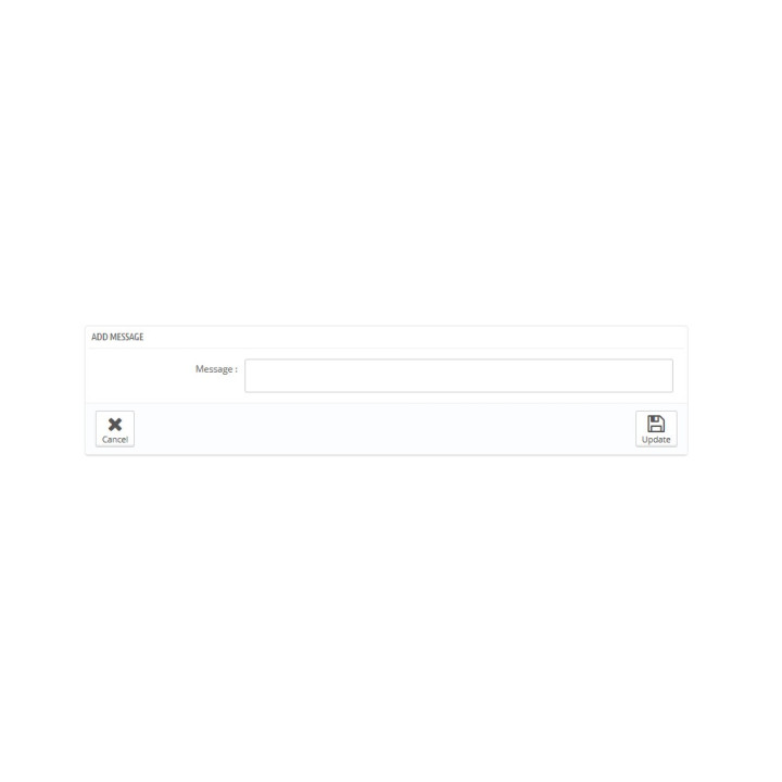 ModifyOrder add message