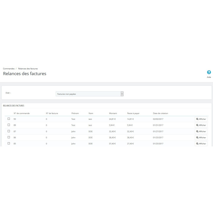 Adjust the balance of order PrestaShop