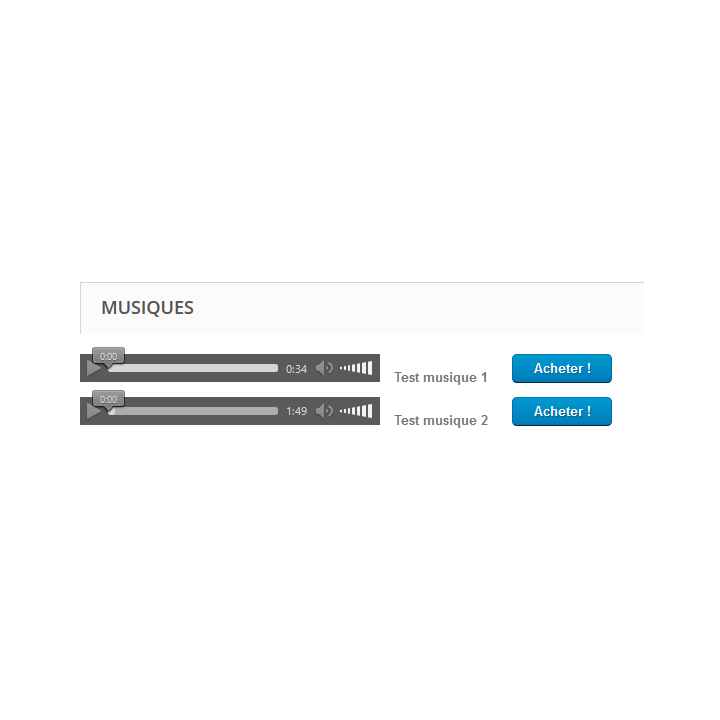 Module Prestashop téléchargement de musique - mp3