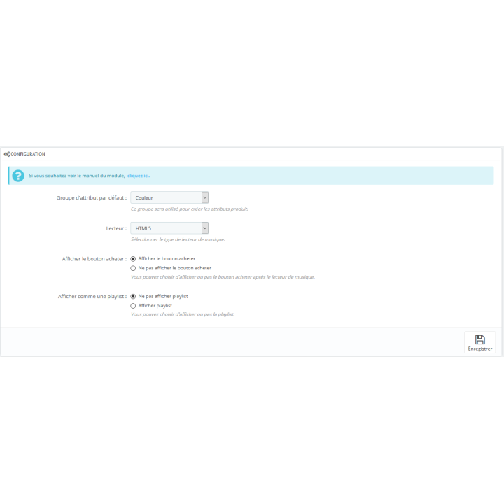 Module Prestashop téléchargement de musique - mp3