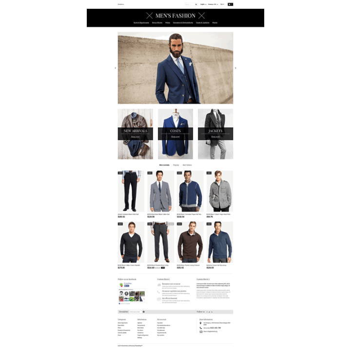 Basic Prestashop Shop Pack