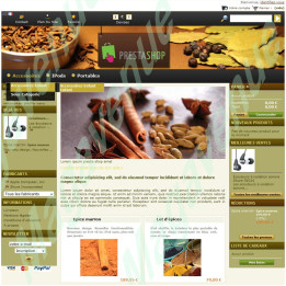 Epice Theme avec menu horizontal deroulant